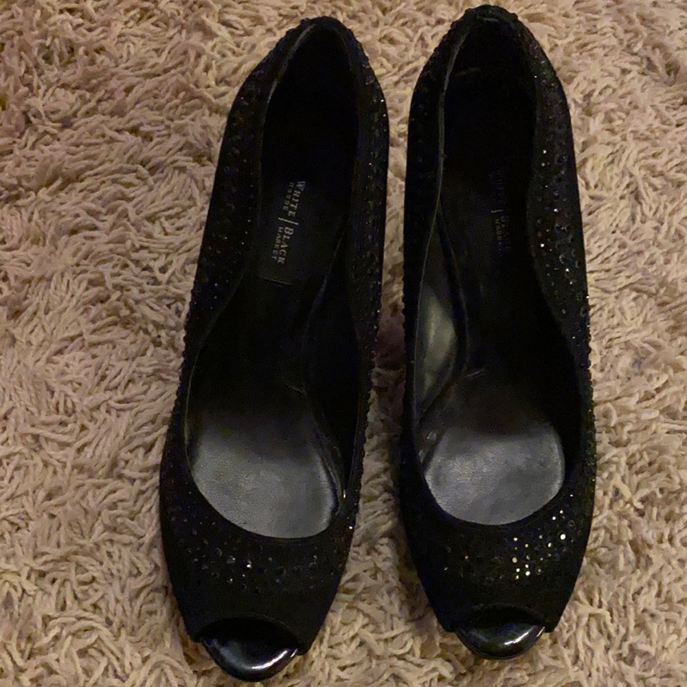 White House Black Market Peep Toe Heels